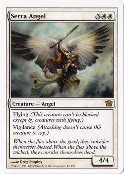 2005 Magic the Gathering 9th Edition #43 Serra Angel Front