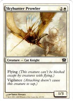 2005 Magic the Gathering 9th Edition #45 Skyhunter Prowler Front