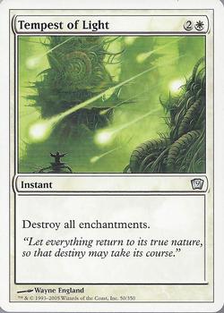 2005 Magic the Gathering 9th Edition #50 Tempest of Light Front
