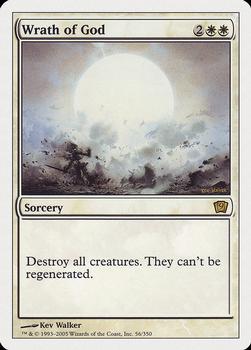 2005 Magic the Gathering 9th Edition #56 Wrath of God Front