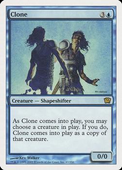 2005 Magic the Gathering 9th Edition #67 Clone Front