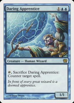 2005 Magic the Gathering 9th Edition #72 Daring Apprentice Front