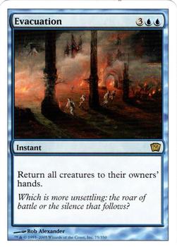 2005 Magic the Gathering 9th Edition #75 Evacuation Front
