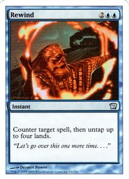 2005 Magic the Gathering 9th Edition #94 Rewind Front