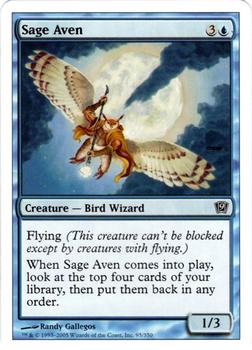 2005 Magic the Gathering 9th Edition #95 Sage Aven Front