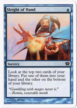 2005 Magic the Gathering 9th Edition #99 Sleight of Hand Front