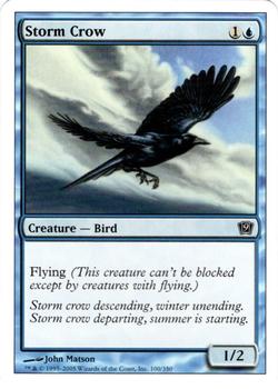 2005 Magic the Gathering 9th Edition #100 Storm Crow Front