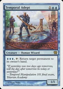 2005 Magic the Gathering 9th Edition #102 Temporal Adept Front