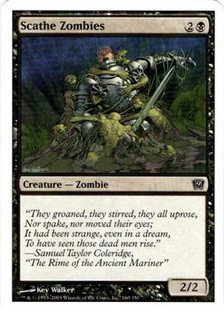2005 Magic the Gathering 9th Edition #160 Scathe Zombies Front