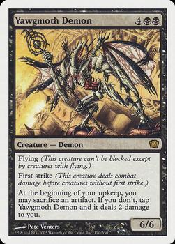 2005 Magic the Gathering 9th Edition #170 Yawgmoth Demon Front