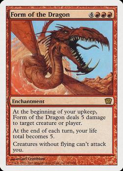 2005 Magic the Gathering 9th Edition #187 Form of the Dragon Front
