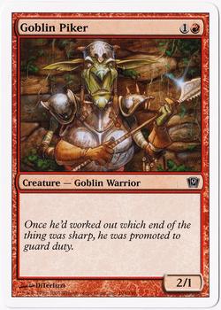 2005 Magic the Gathering 9th Edition #194 Goblin Piker Front