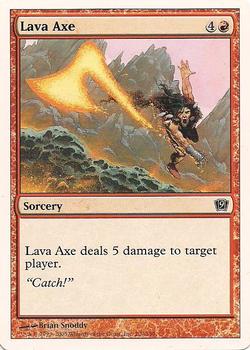 2005 Magic the Gathering 9th Edition #200 Lava Axe Front