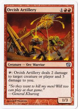 2005 Magic the Gathering 9th Edition #206 Orcish Artillery Front