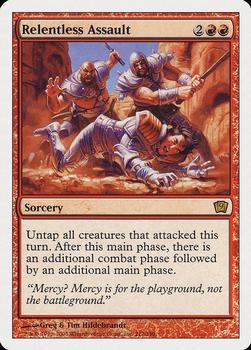 2005 Magic the Gathering 9th Edition #212 Relentless Assault Front