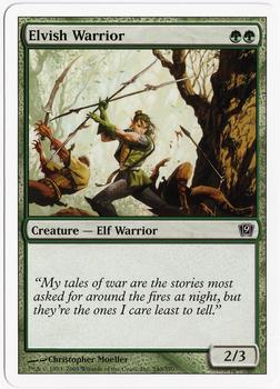 2005 Magic the Gathering 9th Edition #240 Elvish Warrior Front