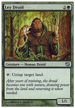 2005 Magic the Gathering 9th Edition #251 Ley Druid Front