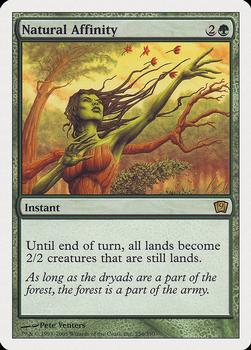 2005 Magic the Gathering 9th Edition #256 Natural Affinity Front