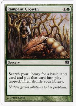 2005 Magic the Gathering 9th Edition #263 Rampant Growth Front