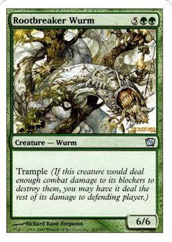 2005 Magic the Gathering 9th Edition #267 Rootbreaker Wurm Front