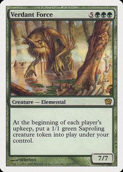 2005 Magic the Gathering 9th Edition #278 Verdant Force Front