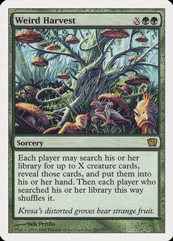 2005 Magic the Gathering 9th Edition #282 Weird Harvest Front