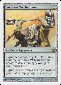 2005 Magic the Gathering 9th Edition #303 Loxodon Warhammer Front