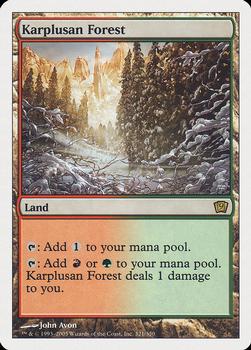 2005 Magic the Gathering 9th Edition #321 Karplusan Forest Front