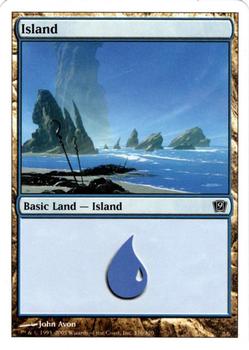 2005 Magic the Gathering 9th Edition #336 Island Front