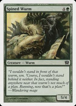 2005 Magic the Gathering 9th Edition #S10 Spined Wurm Front