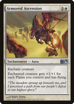 2009 Magic the Gathering 2010 Core Set #3 Armored Ascension Front