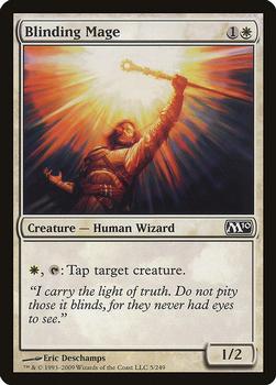 2009 Magic the Gathering 2010 Core Set #5 Blinding Mage Front