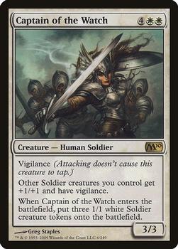 2009 Magic the Gathering 2010 Core Set #6 Captain of the Watch Front