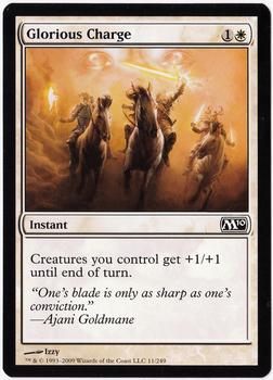 2009 Magic the Gathering 2010 Core Set #11 Glorious Charge Front