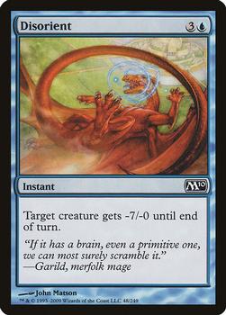 2009 Magic the Gathering 2010 Core Set #48 Disorient Front