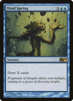 2009 Magic the Gathering 2010 Core Set #64 Mind Spring Front