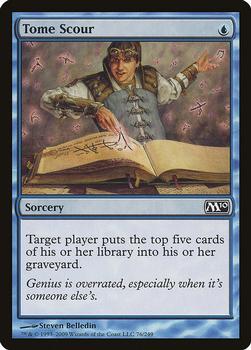 2009 Magic the Gathering 2010 Core Set #76 Tome Scour Front