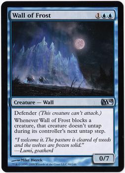 2009 Magic the Gathering 2010 Core Set #80 Wall of Frost Front