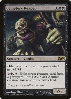 2009 Magic the Gathering 2010 Core Set #87 Cemetery Reaper Front