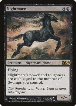 2009 Magic the Gathering 2010 Core Set #107 Nightmare Front