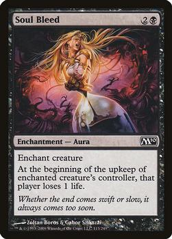 2009 Magic the Gathering 2010 Core Set #113 Soul Bleed Front