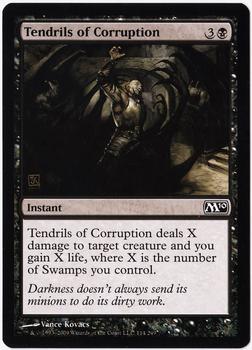 2009 Magic the Gathering 2010 Core Set #114 Tendrils of Corruption Front