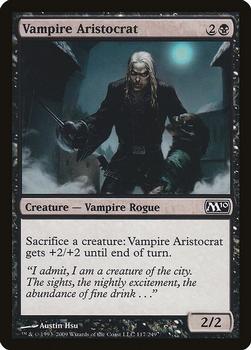 2009 Magic the Gathering 2010 Core Set #117 Vampire Aristocrat Front