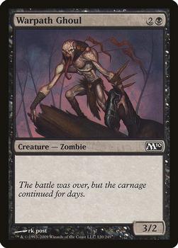2009 Magic the Gathering 2010 Core Set #120 Warpath Ghoul Front