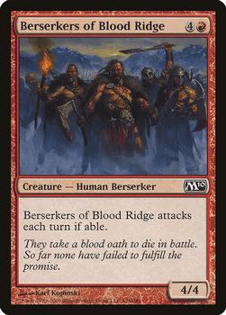 2009 Magic the Gathering 2010 Core Set #126 Berserkers of Blood Ridge Front