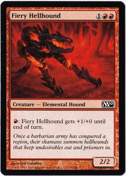 2009 Magic the Gathering 2010 Core Set #135 Fiery Hellhound Front