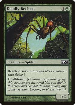 2009 Magic the Gathering 2010 Core Set #175 Deadly Recluse Front