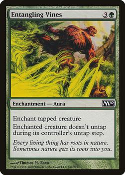 2009 Magic the Gathering 2010 Core Set #181 Entangling Vines Front