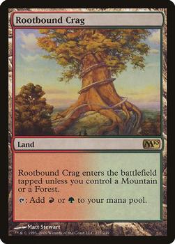 2009 Magic the Gathering 2010 Core Set #227 Rootbound Crag Front