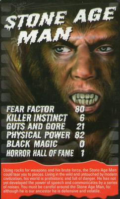 2005 Top Trumps Specials Horror #NNO Stone Age Man Front